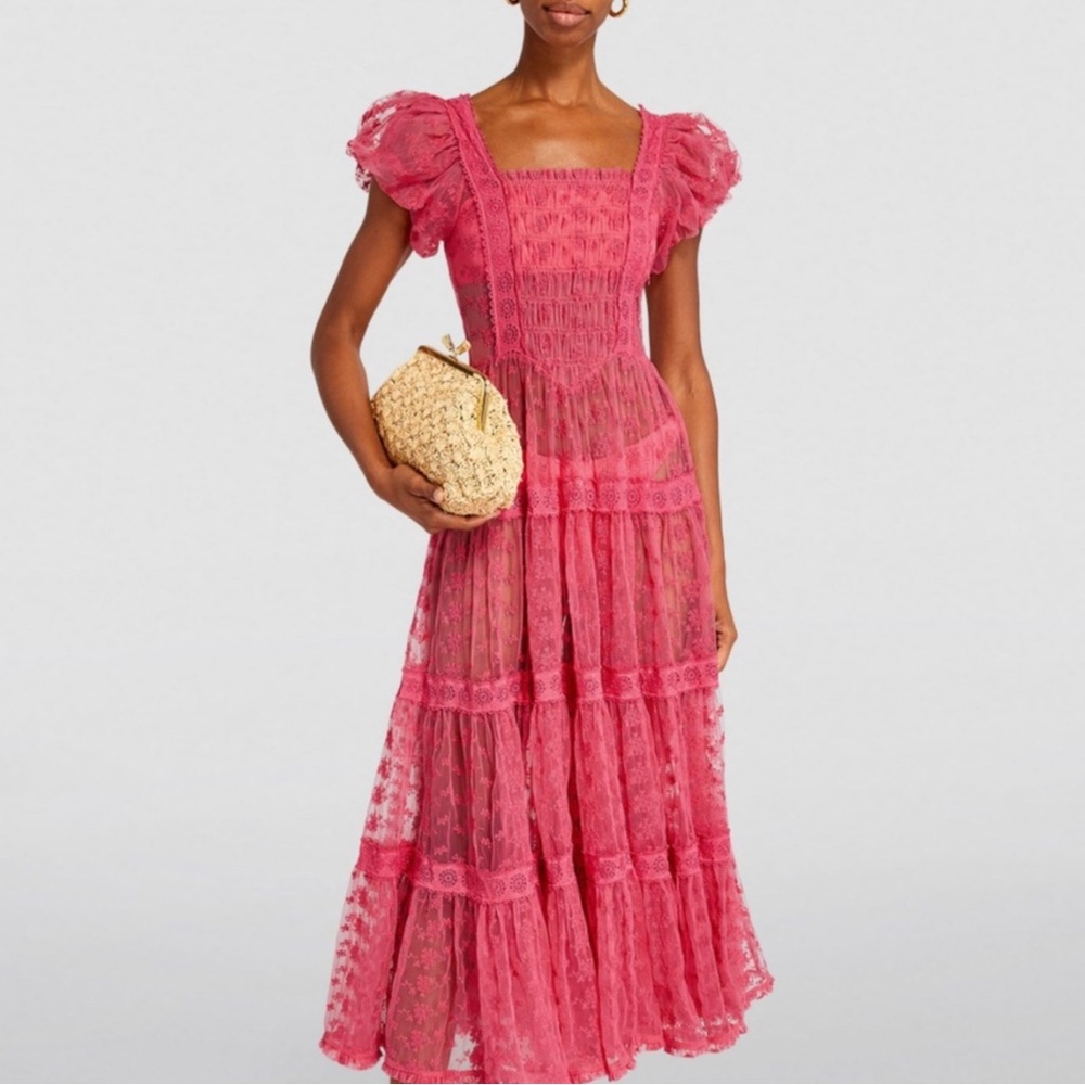 BNWT Doen Nadette Dress in Azalea XXL